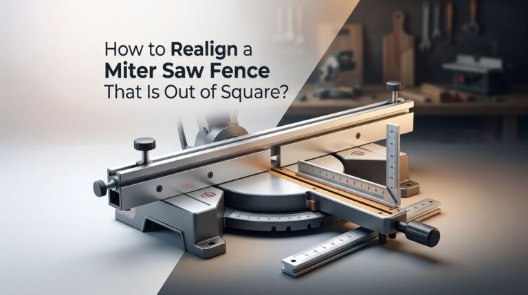 How to Realign a Miter Saw Fence That Is Out of Square?