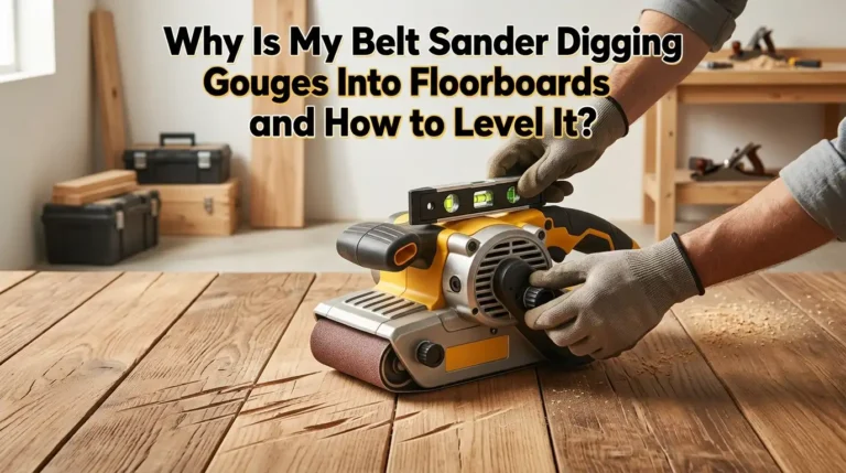 Why Is My Belt Sander Digging Gouges Into Floorboards and How to Level It?