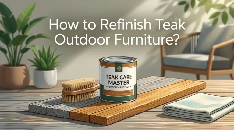 How to Refinish Teak Outdoor Furniture? A Complete Guide