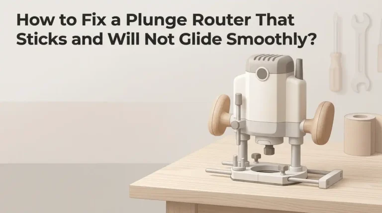 How to Fix a Plunge Router That Sticks and Will Not Glide Smoothly?
