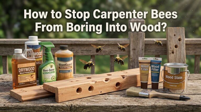 How to Stop Carpenter Bees From Boring Into Wood?
