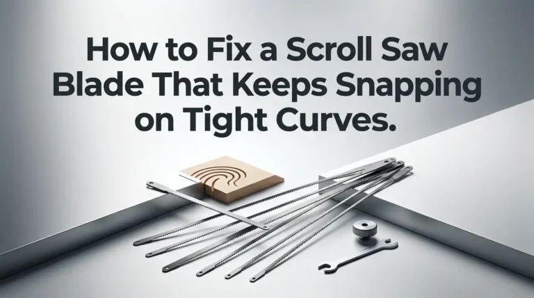 How to Fix a Scroll Saw Blade That Keeps Snapping on Tight Curves?