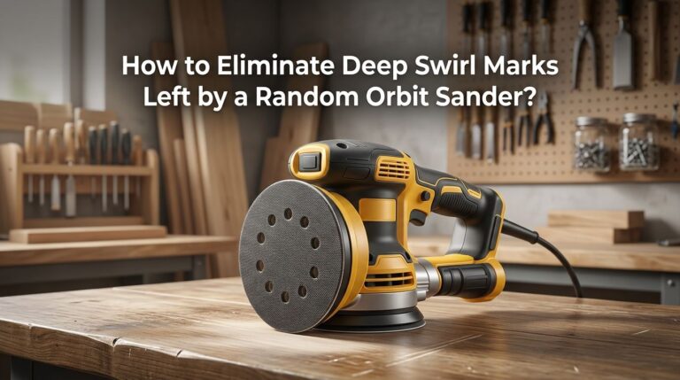 How to Eliminate Deep Swirl Marks Left by a Random Orbit Sander?