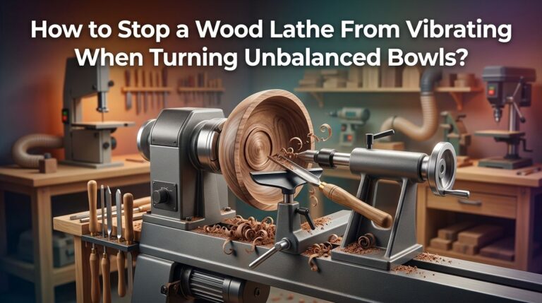 How to Stop a Wood Lathe From Vibrating When Turning Unbalanced Bowls?