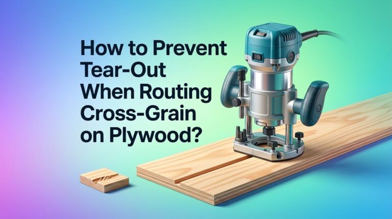 How to Prevent Tear-Out When Routing Cross-Grain on Plywood?