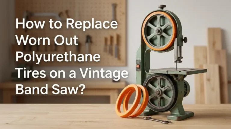 How to Replace Worn Out Polyurethane Tires on a Vintage Band Saw?