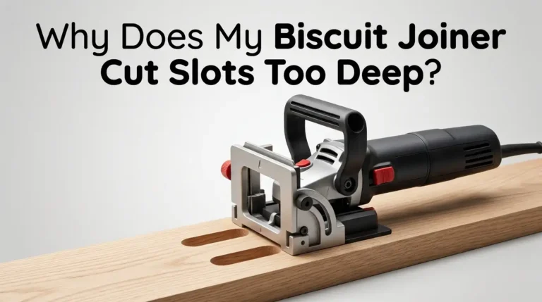 Why Does My Biscuit Joiner Cut Slots Too Deep?