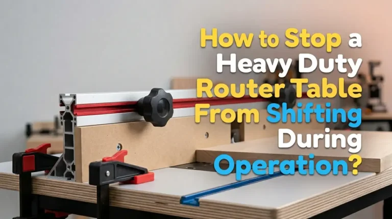 How to Stop a Heavy Duty Router Table Fence From Shifting During Operation?