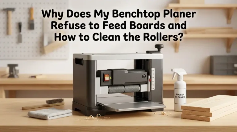 Why Does My Benchtop Planer Refuse to Feed Boards and How to Clean the Rollers?