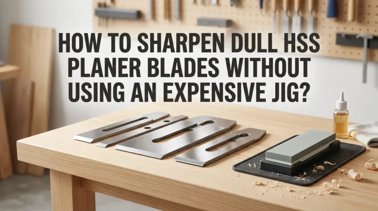 How to Sharpen Dull HSS Planer Blades Without Using an Expensive Jig?