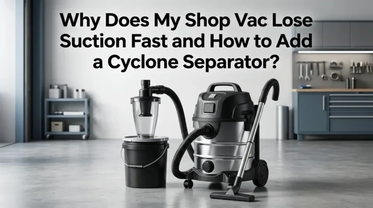 Why Does My Shop Vac Lose Suction Fast and How to Add a Cyclone Separator?