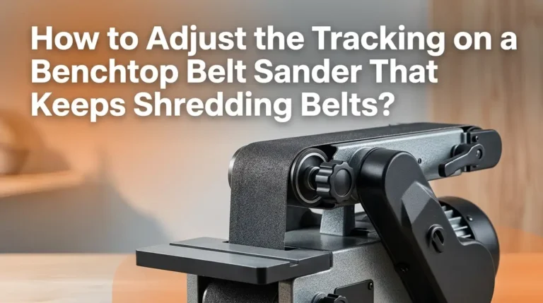 How to Adjust the Tracking on a Benchtop Belt Sander That Keeps Shredding Belts?