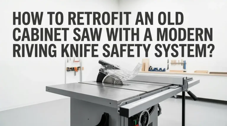 How to Retrofit an Old Cabinet Saw With a Modern Riving Knife Safety System?