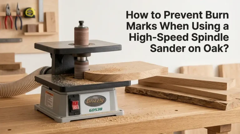 How to Prevent Burn Marks When Using a High-Speed Spindle Sander on Oak?