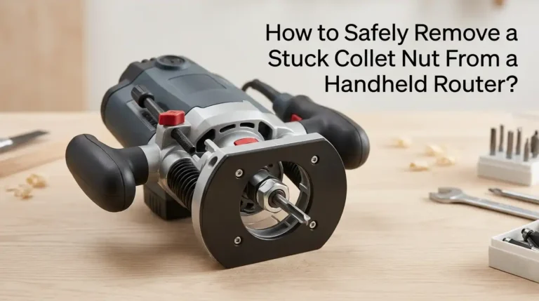 How to Safely Remove a Stuck Collet Nut From a Handheld Router?