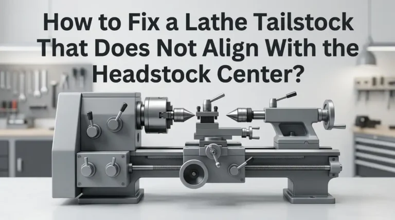 How to Fix a Lathe Tailstock That Does Not Align With the Headstock Center?