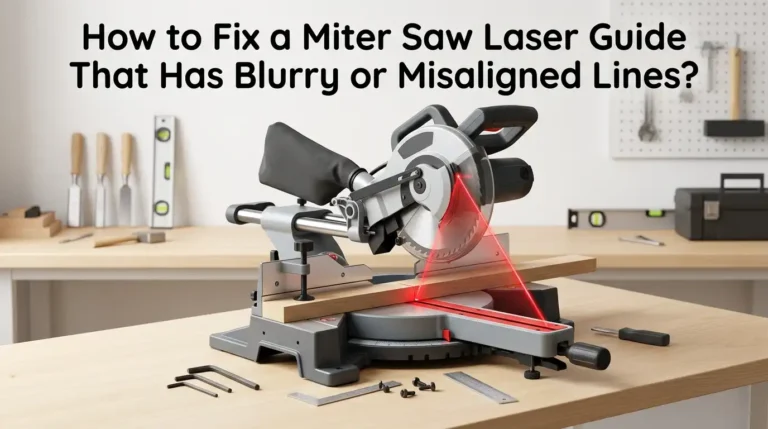 How to Fix a Miter Saw Laser Guide That Has Blurry or Misaligned Lines?
