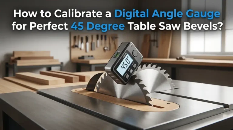 How to Calibrate a Digital Angle Gauge for Perfect 45 Degree Table Saw Bevels?