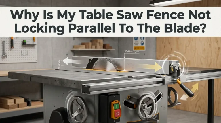 Why Is My Table Saw Fence Not Locking Parallel To The Blade?