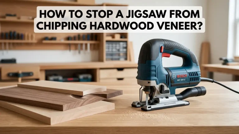 How To Stop A Jigsaw From Chipping Hardwood Veneer?