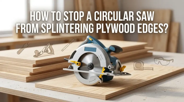 How To Stop A Circular Saw From Splintering Plywood Edges?