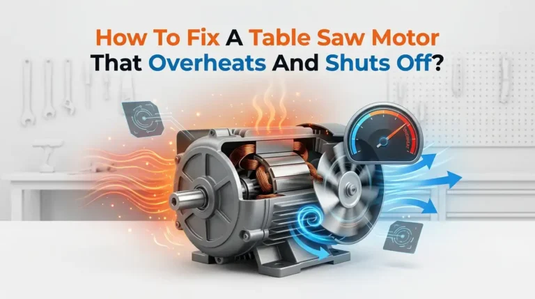 How To Fix A Table Saw Motor That Overheats And Shuts Off?