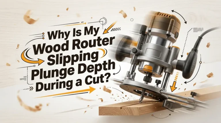 Why Is My Wood Router Slipping Plunge Depth During a Cut?