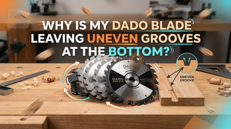 Why Is My Dado Blade Leaving Uneven Grooves At The Bottom?