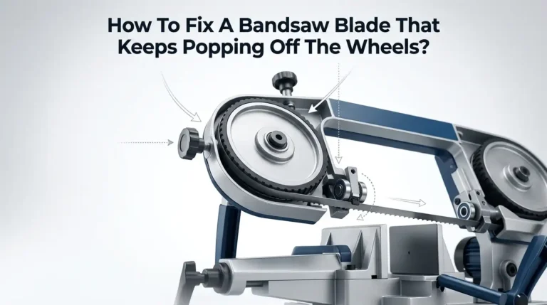 How To Fix A Bandsaw Blade That Keeps Popping Off The Wheels?