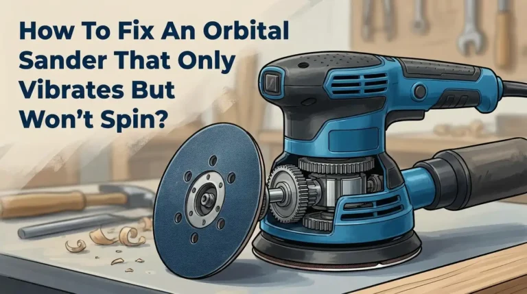 How To Fix An Orbital Sander That Only Vibrates But Won’t Spin?