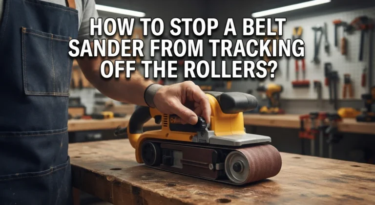 How To Stop A Belt Sander From Tracking Off The Rollers?