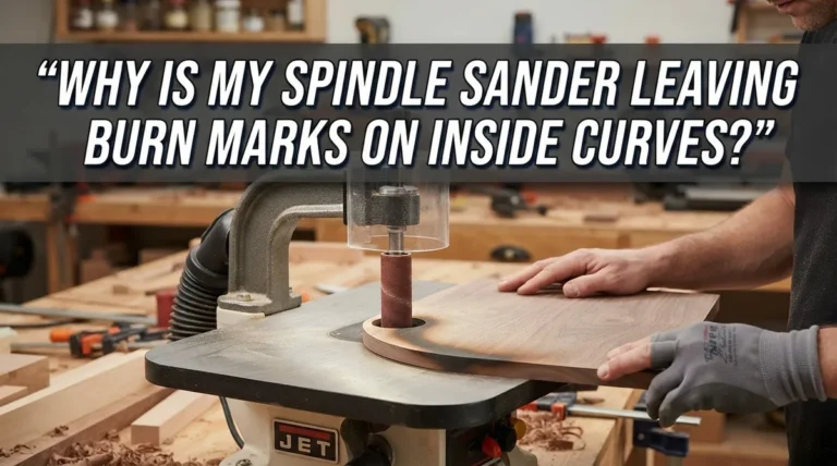 Why Is My Spindle Sander Leaving Burn Marks On Inside Curves?