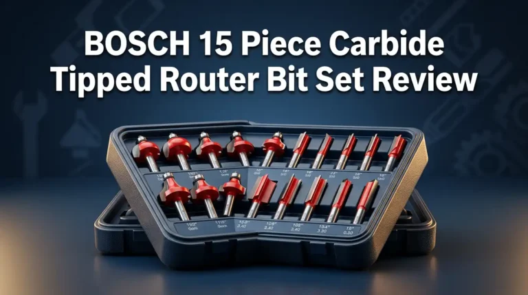 BOSCH 15 Piece Carbide Tipped Router Bit Set Review 2026: Worth Buying?