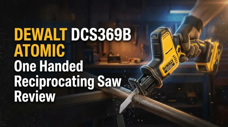 DEWALT DCS369B ATOMIC One Handed Reciprocating Saw Review
